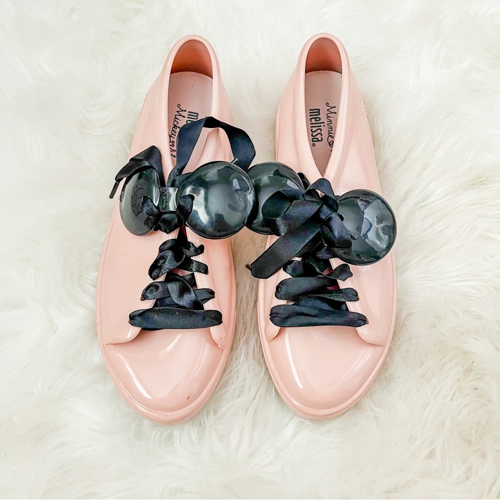 Melissa Disney Mickey Mouse Minnie Mouse Light Pink
Lace Jelly Sneakers Size 7